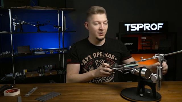 Заточка ножа на Профиль К03 Про, зимний нож от В.Толкачева из стали S90V.