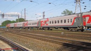 ЧМЭ3-3742 с составом поезда №010Г Нижний Новгород-Киров (Нижний Новгород-Московский) 10.05.2019