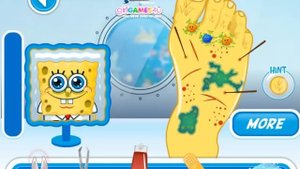Spongebob Foot Doctor (Губка Боб лечит ногу) - прохождение игры