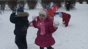 Зимняя прогулка в детском саду