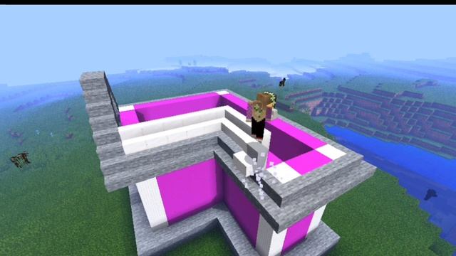 Розовый домик в Майнкрафте ПЕ! ДомДня 4! смотреть онлайн