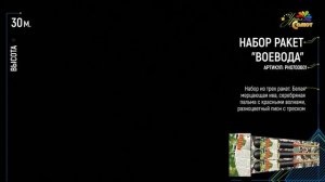 Ракета “Воевода” 1.5″х3 3шт/уп, арт. РН0700701
Салютыч