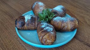 СЛОЕНЫЕ БУЛОЧКИ С ЗАВАРНЫМ КРЕМОМ