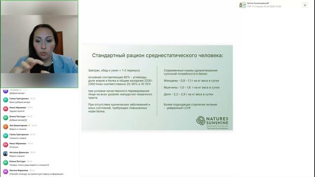 Профилактика дефицита белка