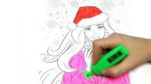 Раскраска куклы Барби! Coloring Barbie doll