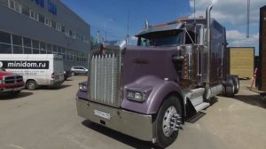 Обзор  Kenworth W900   Загрузка минидома на юг