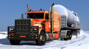 58 / ATS V1.50 / Peterbilt 359 / Работаем по Аляске. Взял груз из "Prudhoe Bay".