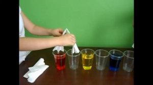 Чем занять детей. Опыт шагающая вода.