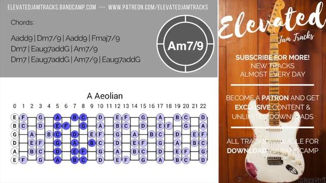 Soulful Hypnotic Groove   Guitar Backing Track Jam in Am