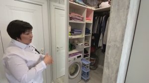 Гардеробная комната с местом для стиральной машины | Корпусная мебель на заказ в Москве и МО