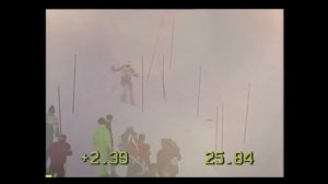 Veronika Šarec wins slalom (Haus im Ennstal 1990)