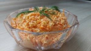 Салат из простых продуктов-но очень вкусный! Салат с морковью, сыром и яйцами!