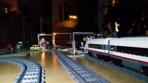 LEGO Train Set 60051 - ICE High Speed Passenger Train - ICE Night Train OnBoard View
