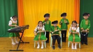 ,,Во поле береза стояла"- оркестр ,,Ладушки",  5 лет