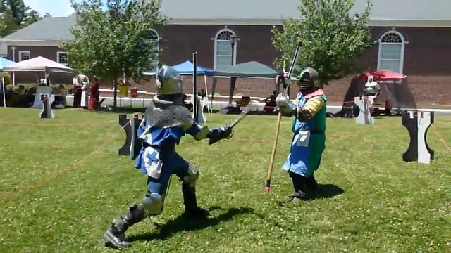 Duncan vs a noble opponent. Rattan Champs. SCA EAST KINGDOM, 6.13.15