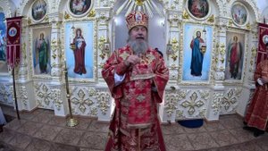 Проповедь епископа Максима в храме мучениц Веры, Надежды, Любови и матери их Софии