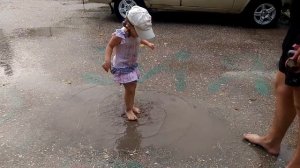 Дети. Лужи. Лето 2016