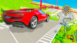 КАК ДАЛЕКО ТУРБО ФЕРРАРИ СМОЖЕТ ПРОЛЕТЕТЬ В ДАЛЬ ? ЭКСПЕРИМЕНТЫ В Beamng.drive