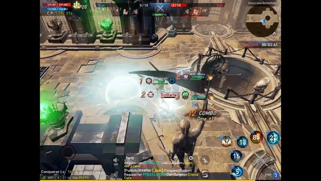 Lineage 2 Revolution SEA | New 3v3 Honorable Battlefield High Level Gameplay | Baium Server