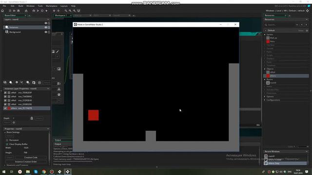 Game Maker Studio 2 Простейшая физика перемещения. Урок 1