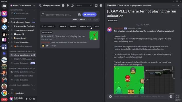 04 - Our Discord and how to ask for help. ULTIMATE 2D TOP DOWN in Unreal Engine 5