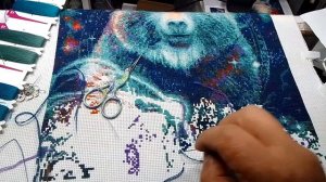 Вышивка крестом. Медведице осталось жить, на два понедельника