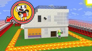 На МОЙ ДОМ НАПАЛИ CUPHEAD в МАЙНКРАФТ! САМЫЙ ЗАЩИЩЕННЫЙ ДОМ в МАЙНКРАФТ! #майнкрафт