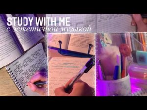 Study with me #24/ стади виз ми/Эстетичная музыка✨