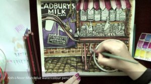 Colouring 'The Sweet Shoppe'. Cadbury Chocolate / Раскраска-антистресс