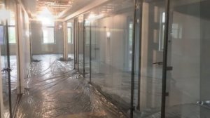 Монтаж перегородок в офисном здании