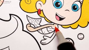 Гуппи и пузырики Раскраска для детей \ Молли, Дина, Уна