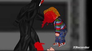 кукла Чаки против крика Chucky doll vs ghostface рисуем мультфильмы 2
