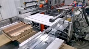 Автоматический сверлильно-присадочный станок Filato FL-23BX _ Работа магазина выгрузки заготовок