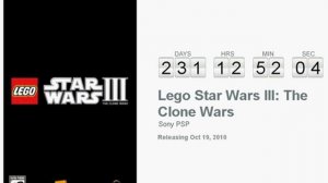 Lego Star Wars III: The Clone Wars PSP Countdown