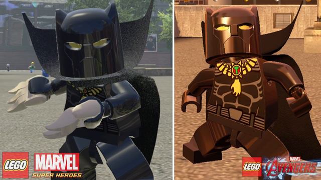 LEGO Marvel Super Heroes vs LEGO Marvel's Avengers Characters (Side by Side Comparison) Part 1 смотреть онлайн