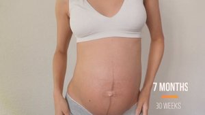 PREGNANCY TRANSFORMATION 🌺 | Belly Progress Month By Month | Baby Fruit size