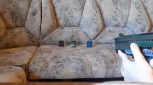 Пистолет из лего с магазином (стреляющий)