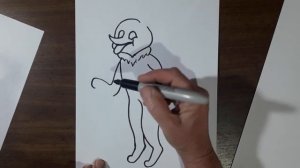 Tulki Rasmini Chizish. Hayvon rasmini chizish.  Rasm chizish. How to Draw a Fox. Easy drawing.