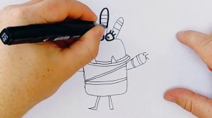 Куми-Куми.Как нарисовать Шумадана.Мультик раскраска / Qumi Qumi.How to draw a Shumadan.Cartoon