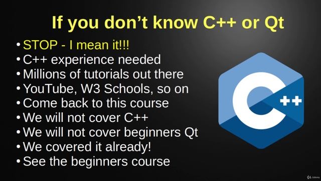 9. If you don’t know C++ or Qt