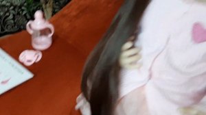 Девочка с длинными ресничками... кукла Реборн с шикарными густыми длинными волосами