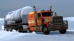 59 / ATS V1.50 / Peterbilt 359 / Работаем по Аляске. Взял груз из "Prudhoe Bay".