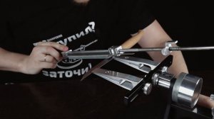 Заточка ножа Opinel камнями профиль и бельгийским природником