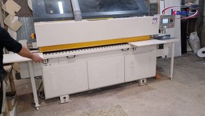 Автоматический кромкооблицовочный станок Filato OPTIMA 264 I Демонстрация нанесения кромки