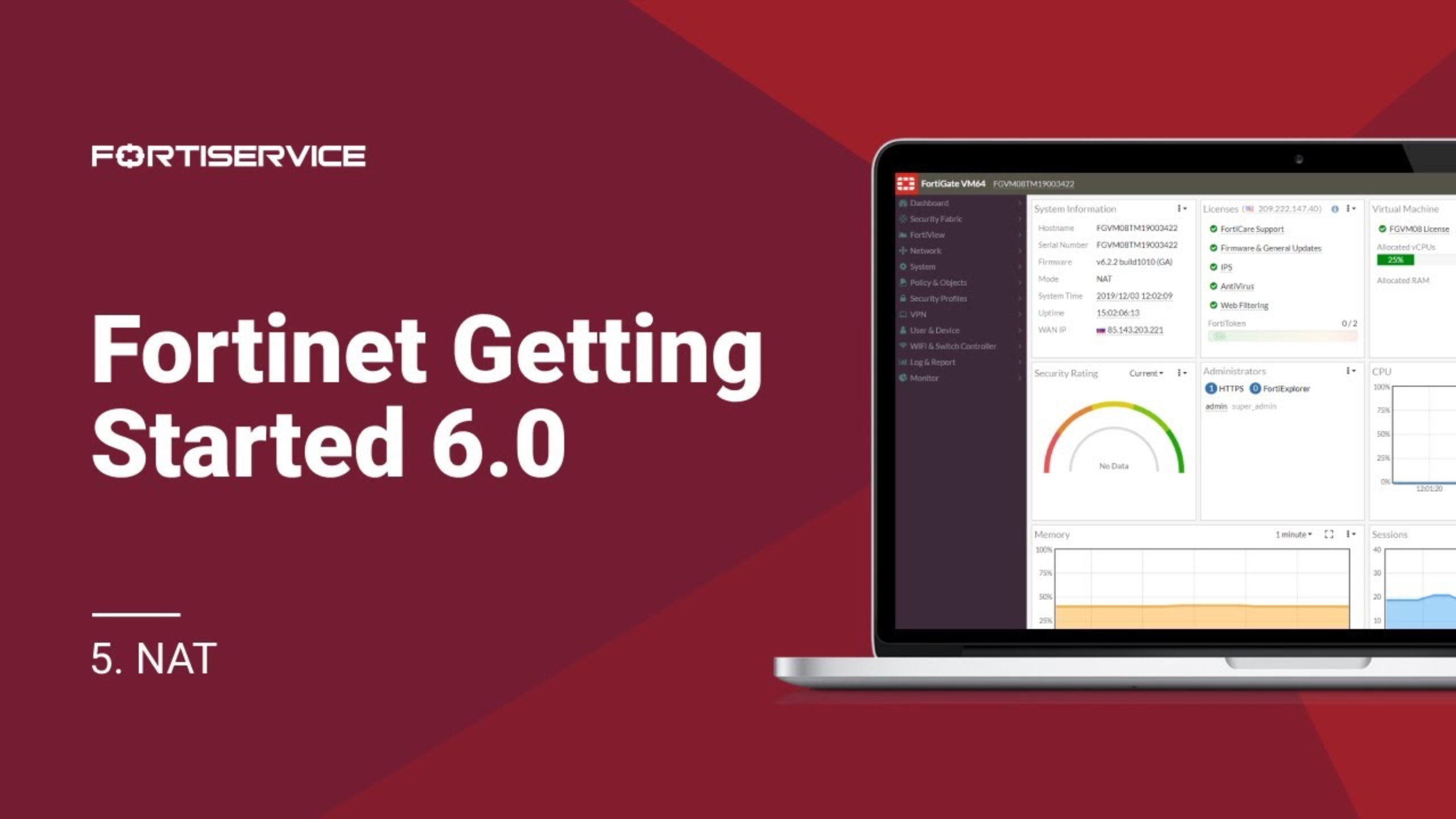 Бесплатный курс Fortinet Getting Started v6.0. Урок 5: NAT