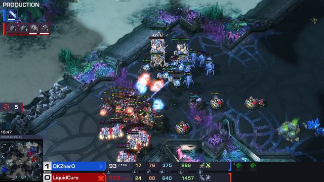 StarCraft 2: herO's COLOSSUS JUGGLING vs Cure! (KSL Finals) смотреть онлайн