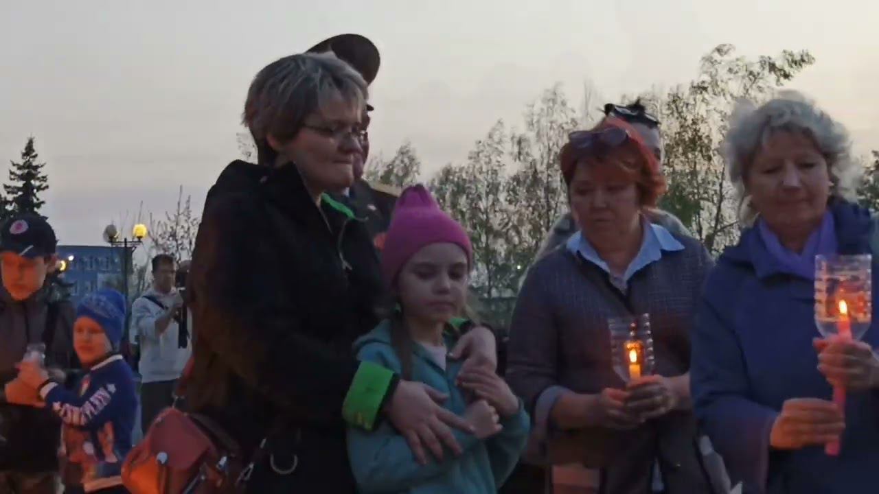"Свеча памяти" молодежная акция в городе #Арсеньев смотреть онлайн