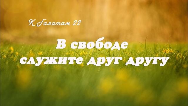 22. В СВОБОДЕ СЛУЖИТЕ ДРУГ ДРУГУ_к Галатам, пастор Ли Ги Тэк_ церковь "Сонрак", Миссионерский центр