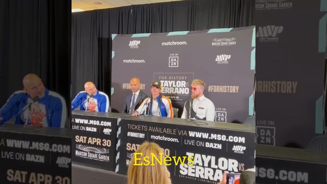 Jake Paul says serrano Taylor was a robbery wants rematch in Ireland