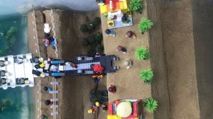Dam Breach Experiment - Double Dam and Bridge Collapse Flooding LEGO City